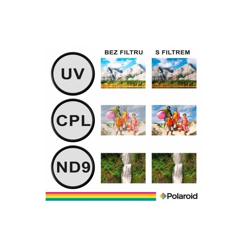 Filtr Polaroid 58mm , set 3ks černý