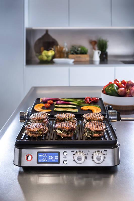 Gril DeLonghi CGH1030D stříbrný