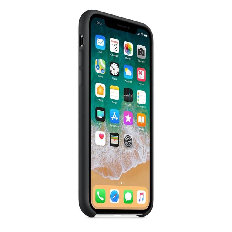 Kryt na mobil Apple Silicone Case pro iPhone X černý
