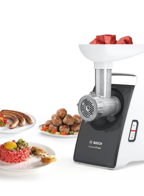 Mlýnek na maso Bosch CompactPower MFW3640A šedý bílý