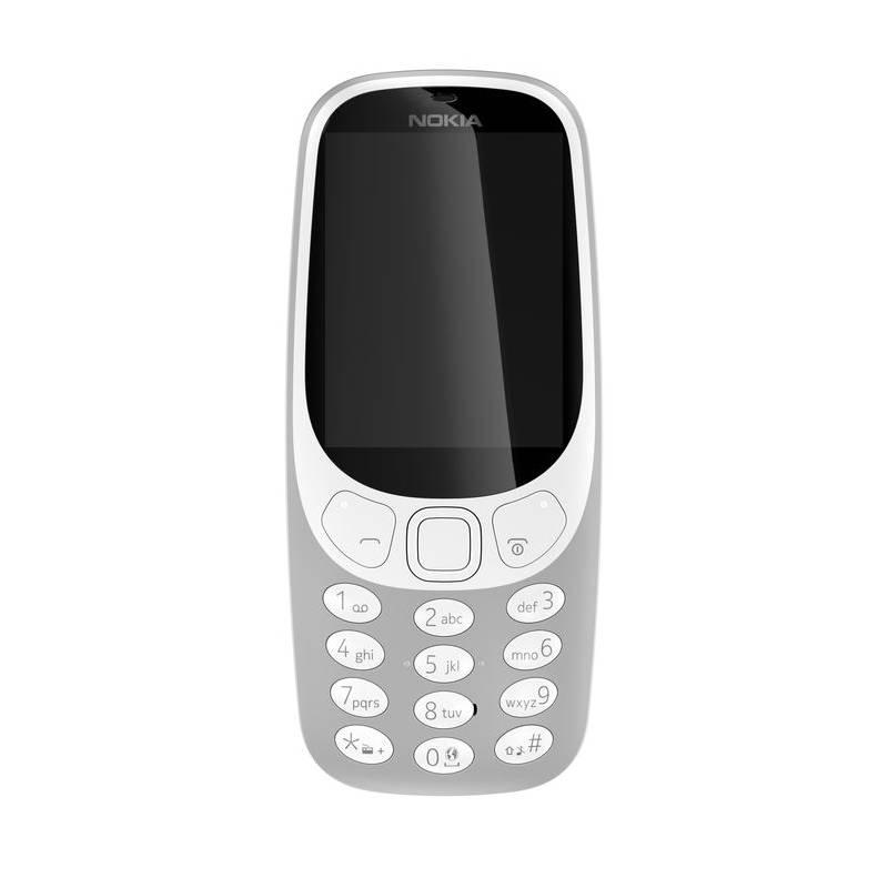 Mobilní telefon Nokia 3310 Single SIM šedý, Mobilní, telefon, Nokia, 3310, Single, SIM, šedý