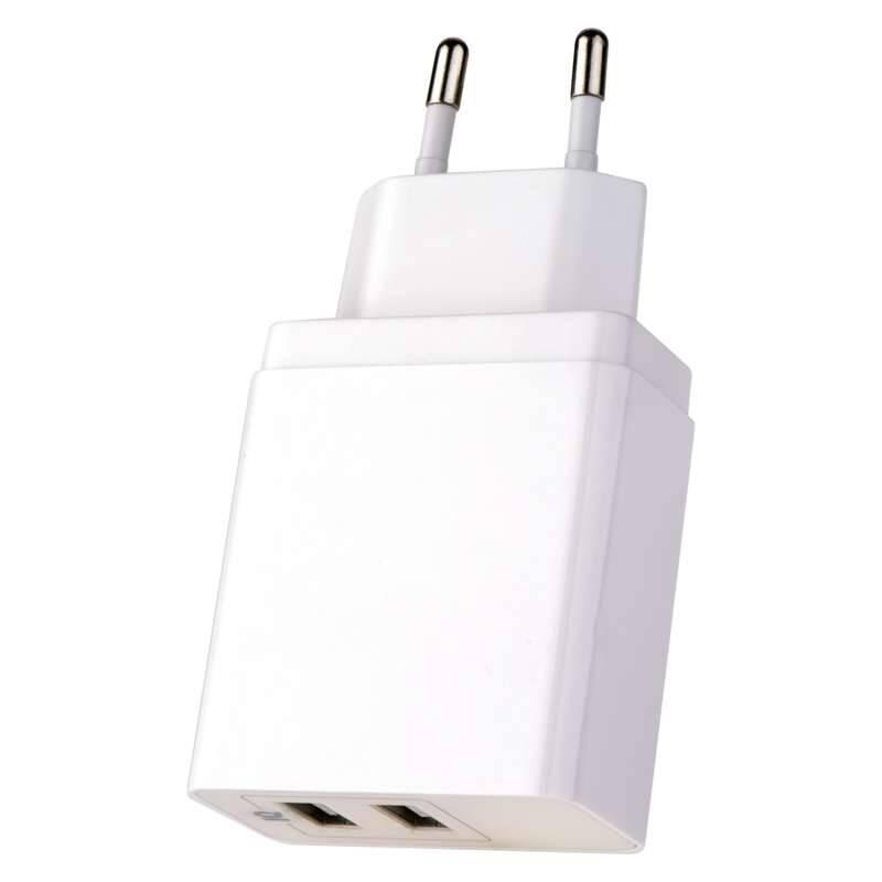 Nabíječka do sítě EMOS Smart, 2x USB, 3,1A max. bílá
