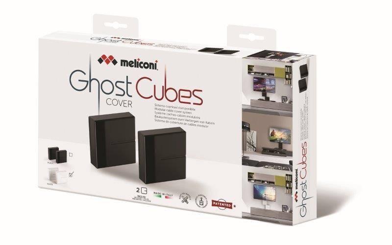 Organizér na kabely Meliconi GHOST CUBE Cover bílý