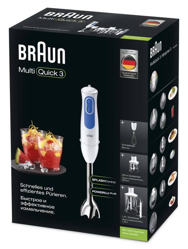 Ponorný mixér Braun Multiquick 3 MQ3045WH APERITIVE bílý modrý