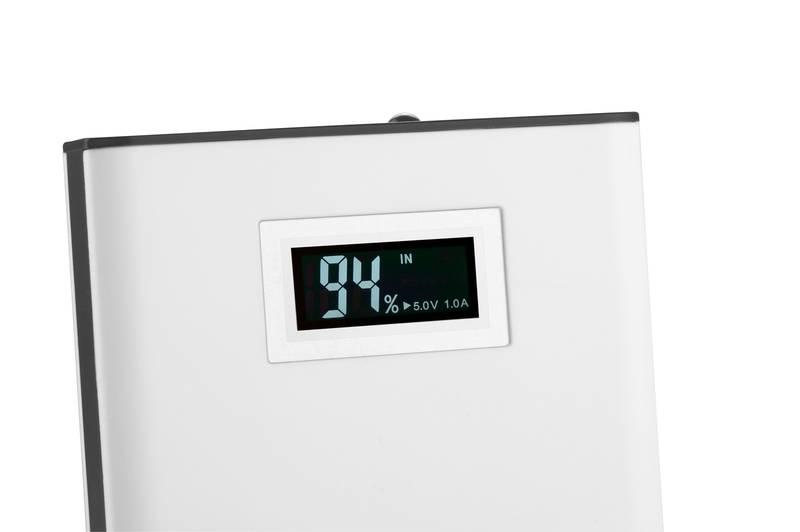 Powerbank GoGEN 8000mAh, display černá bílá