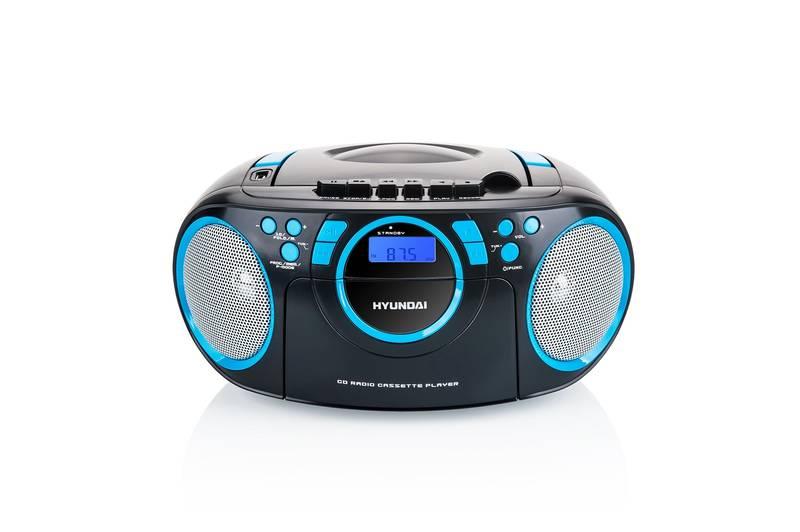 Radiomagnetofon s CD Hyundai TRC 788 AUBBL černý modrý