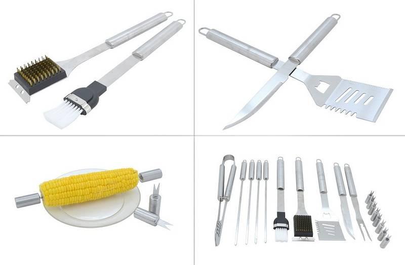 Sada BBQ nářadí Compass 18 ks