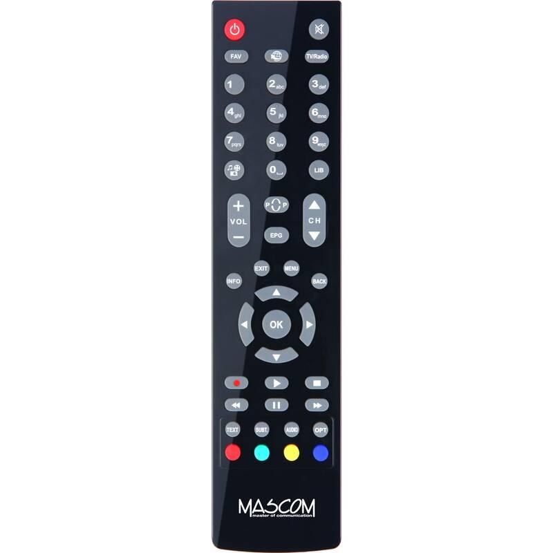 Satelitní přijímač Mascom MC2350HD-IR černý, Satelitní, přijímač, Mascom, MC2350HD-IR, černý