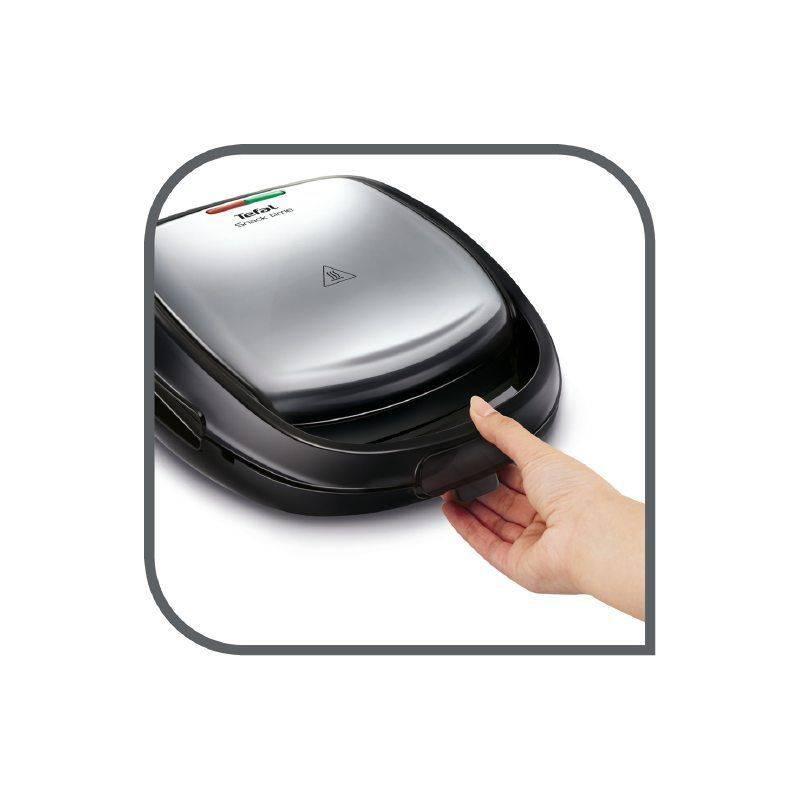 Sendvičovač Tefal SNACK TIME SW342D38 černý chrom