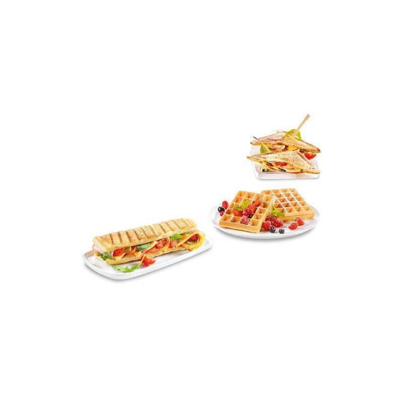 Sendvičovač Tefal SNACK TIME SW342D38 černý chrom