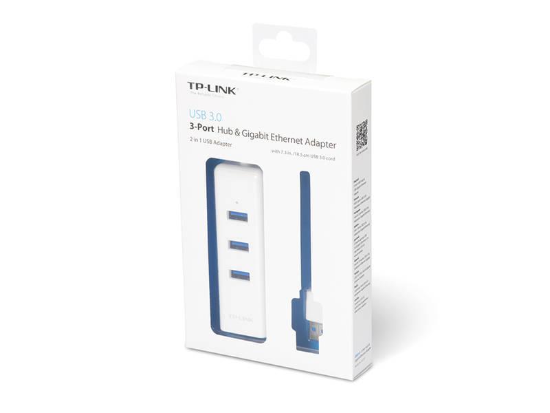 Síťová karta TP-Link UE330 USB HUB bílá