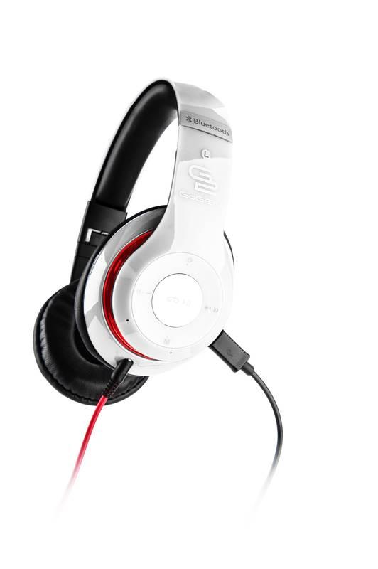 Sluchátka GoGEN HBTM 41WR bílá červená