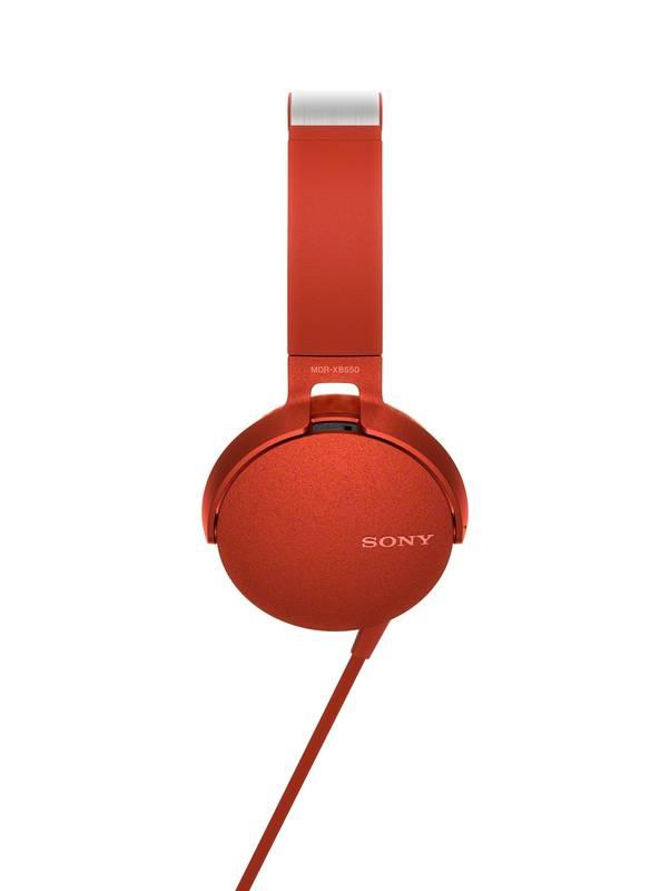 Sluchátka Sony MDR-XB550AP Extra Bass™ červená