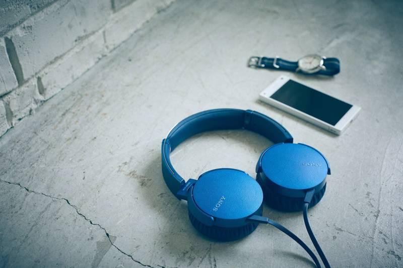 Sluchátka Sony MDR-XB550AP Extra Bass™ modrá
