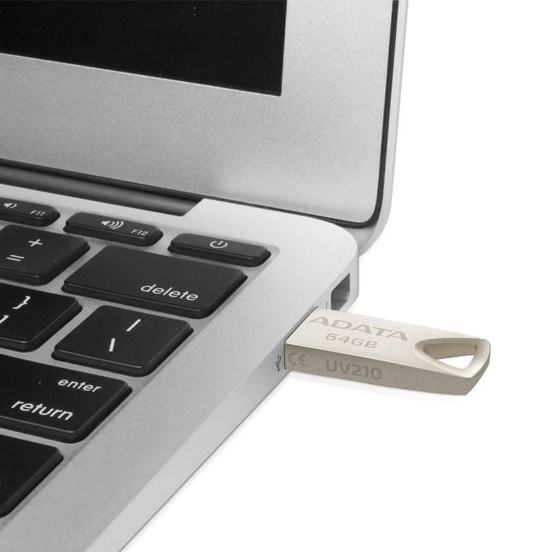 USB Flash ADATA UV210 64GB kovová, USB, Flash, ADATA, UV210, 64GB, kovová