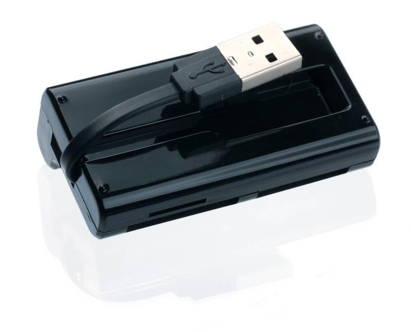 USB Hub Connect IT USB 2.0 3x USB 2.0 microSD SD černý