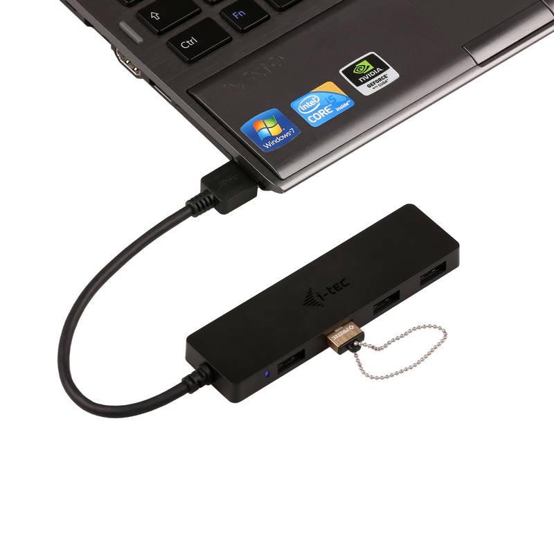 USB Hub i-tec USB 3.0 4x USB 3.0 černý