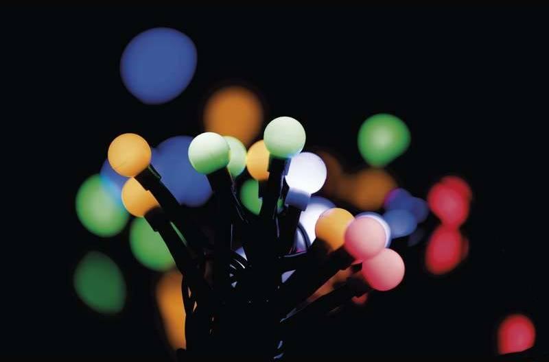 Vánoční osvětlení EMOS 200 LED, 20m, řetěz , vícebarevná, časovač, i venkovní použití, Vánoční, osvětlení, EMOS, 200, LED, 20m, řetěz, vícebarevná, časovač, i, venkovní, použití