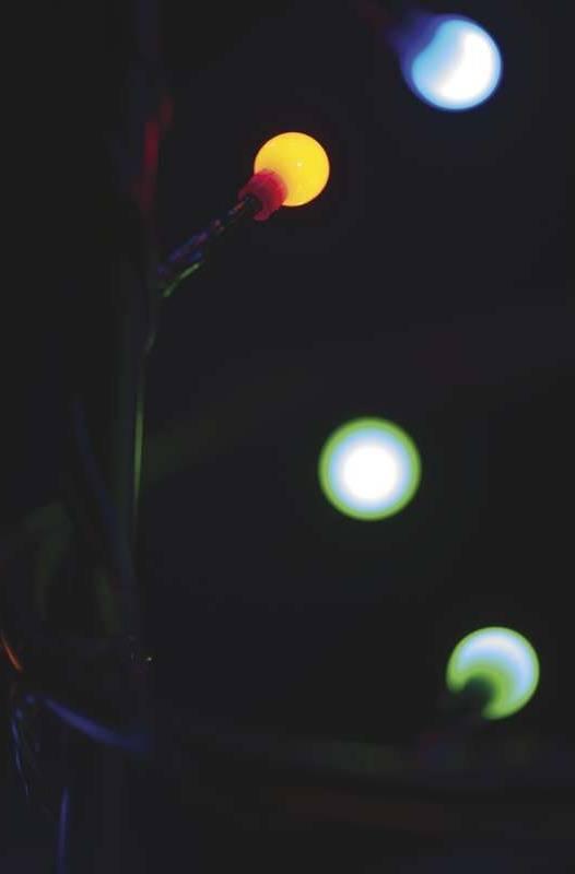 Vánoční osvětlení EMOS 200 LED, 20m, řetěz , vícebarevná, časovač, i venkovní použití