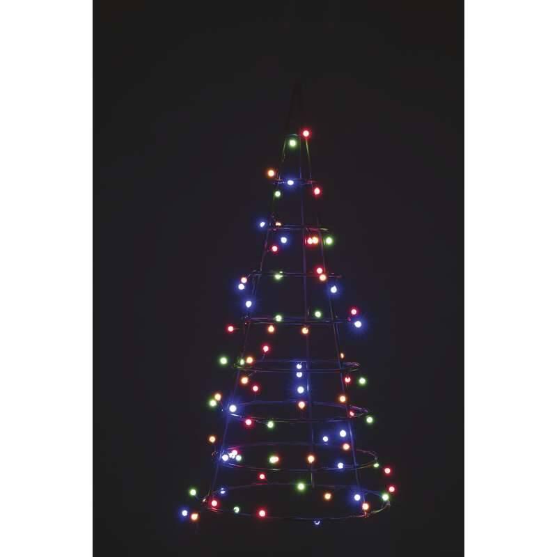 Vánoční osvětlení EMOS 80 LED vánoční cherry řetěz – kuličky, 8m, multicolor, programy