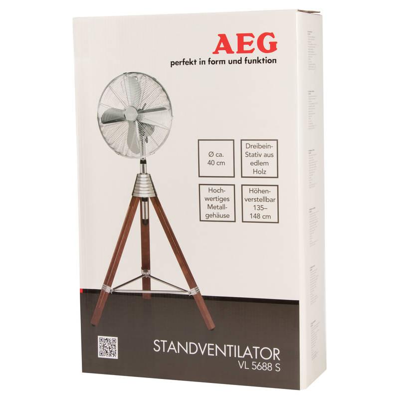 Ventilátor stojanový AEG VL 5688 nerez dřevo