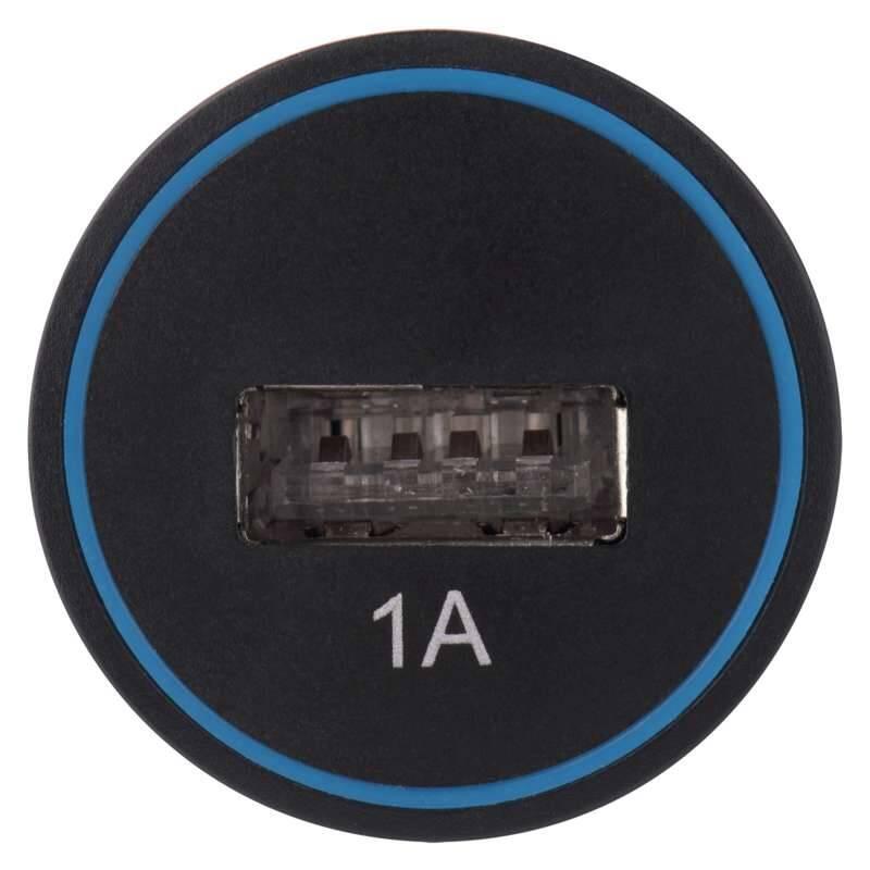 Adaptér do auta EMOS 1x USB, 1A max. černý