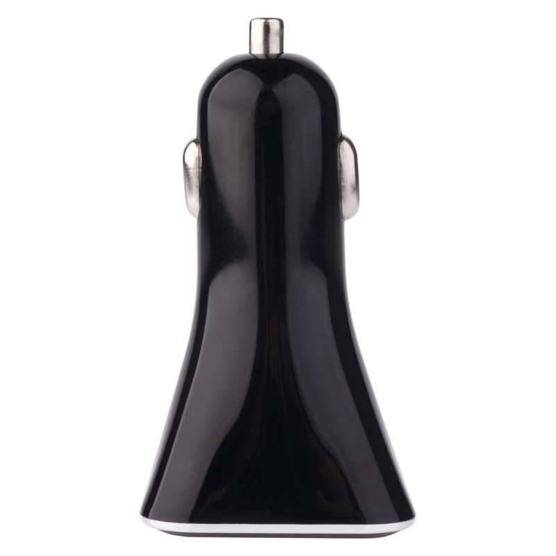 Adaptér do auta EMOS 2x USB, QC 3.0, 3A max. černý