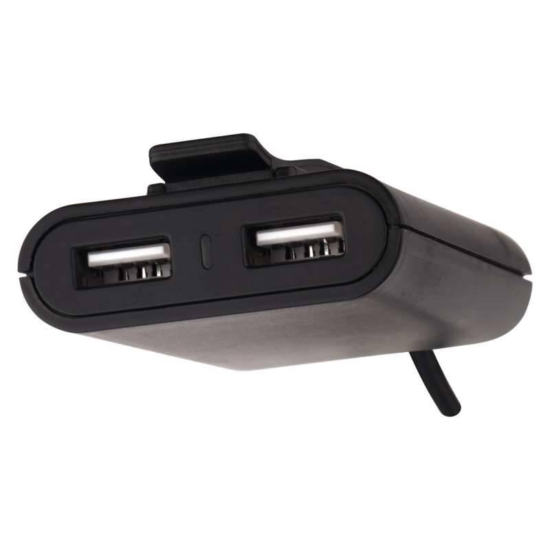 Adaptér do auta EMOS 4x USB, 7,3A max., kabelový černý