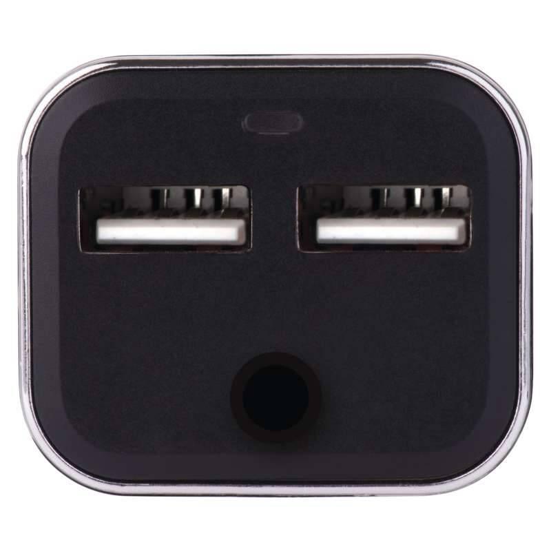 Adaptér do auta EMOS 4x USB, 7,3A max., kabelový černý