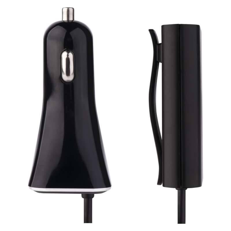 Adaptér do auta EMOS 4x USB, 7,3A max., kabelový černý