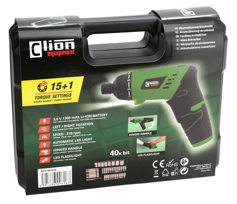 Aku šroubovák Compass plastic box