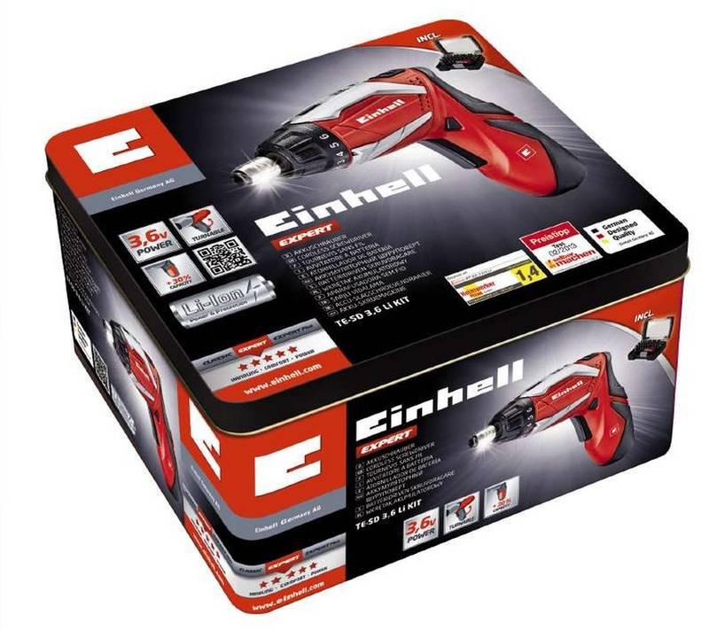 Aku šroubovák Einhell TE-SD 3,6 Li Kit Red