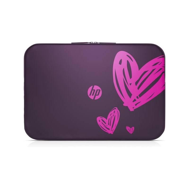 Brašna na notebook HP Spectrum Hearts 15,6" fialová