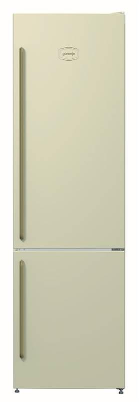 Chladnička s mrazničkou Gorenje NRK621CLI béžová