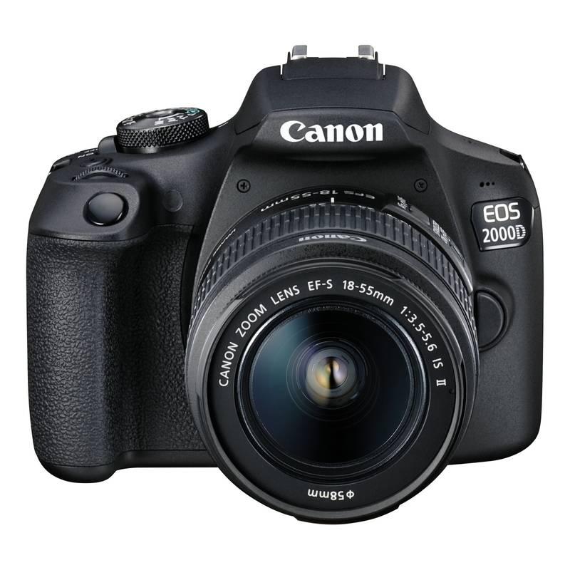 Digitální fotoaparát Canon EOS 2000D 18-55 IS II LP-E10 černý, Digitální, fotoaparát, Canon, EOS, 2000D, 18-55, IS, II, LP-E10, černý