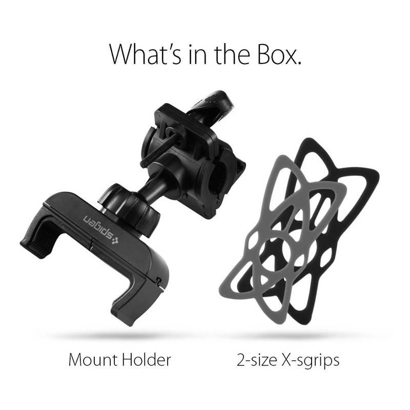 Držák na mobil Spigen A250 na kolo černý