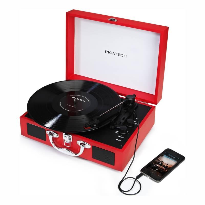 Gramofon Ricatech RTT21 Advanced červený
