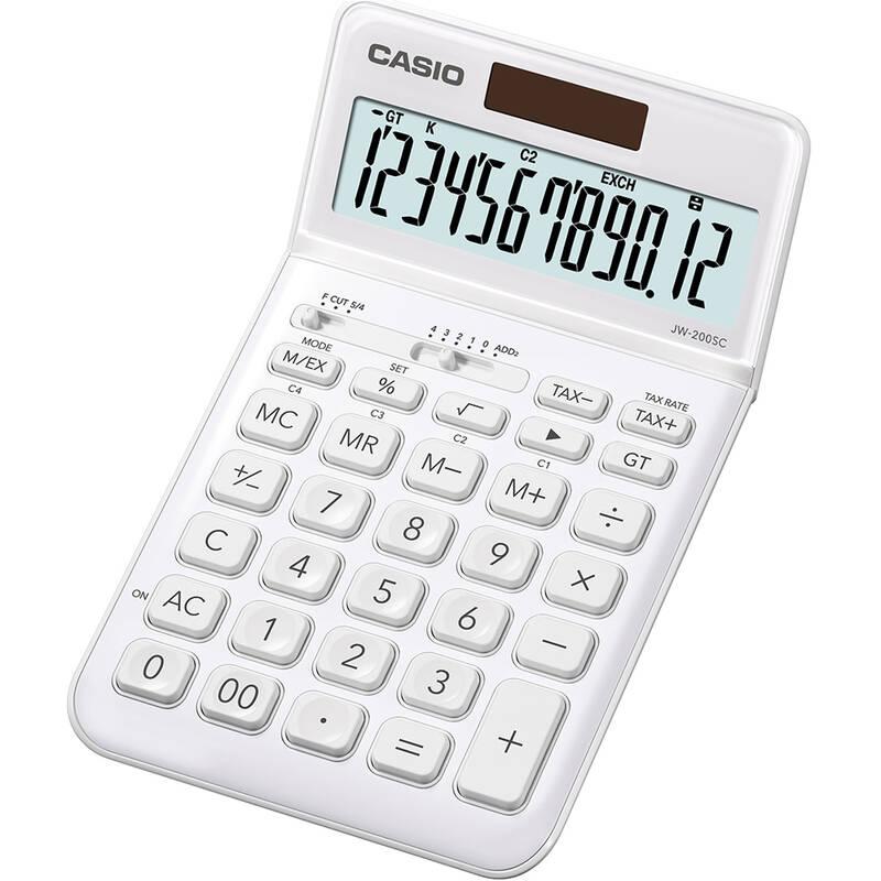 Kalkulačka Casio JW 200 SC WE bílá
