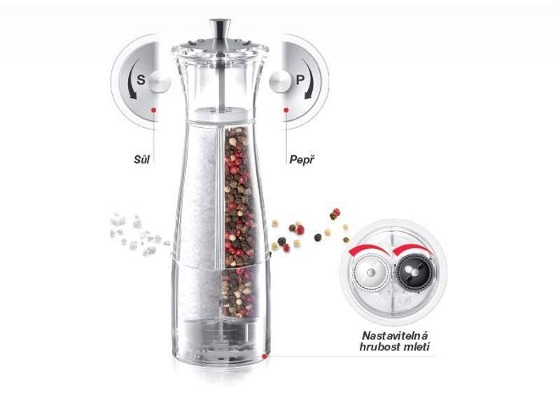 Mlýnek na sůl a pepř Tescoma Virgo