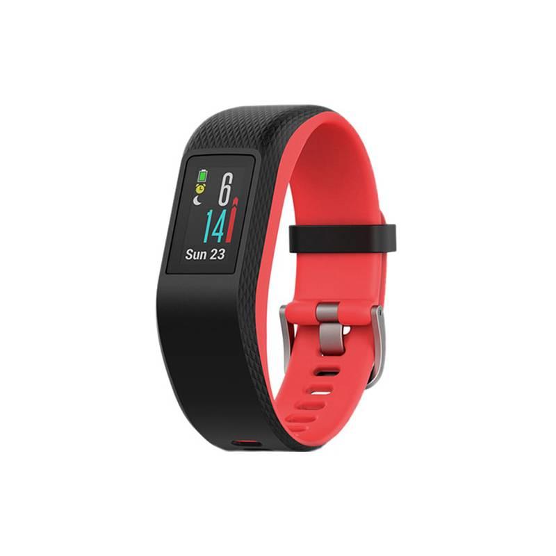 Monitorovací náramek Garmin vivoSport černé červené