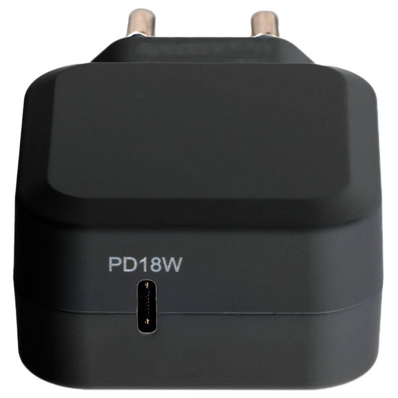 Nabíječka do sítě 4smarts USB-C Lightning, rychlonabíjení kabel černá