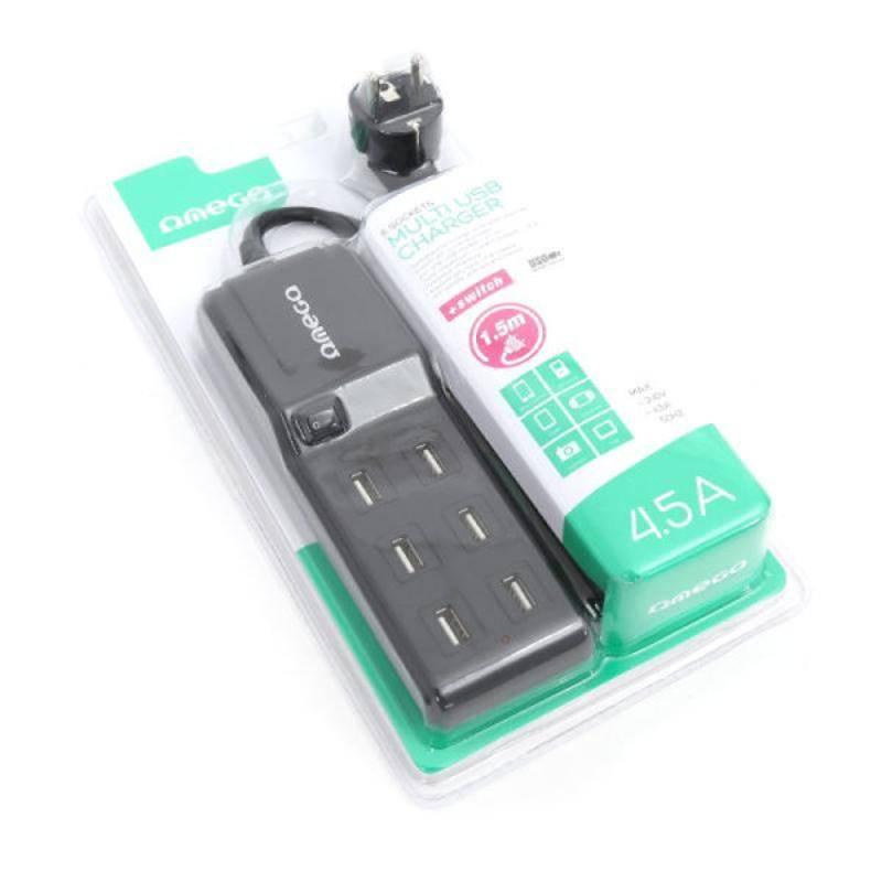 Nabíječka do sítě PLATINET 6× USB černá