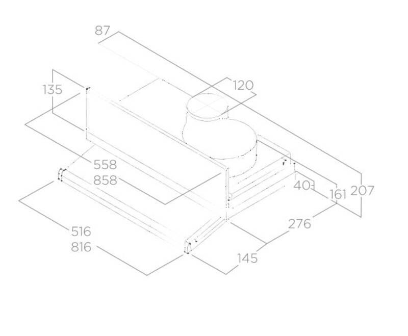 Odsavač par Elica CIAK LUX GR A L 56 stříbrný