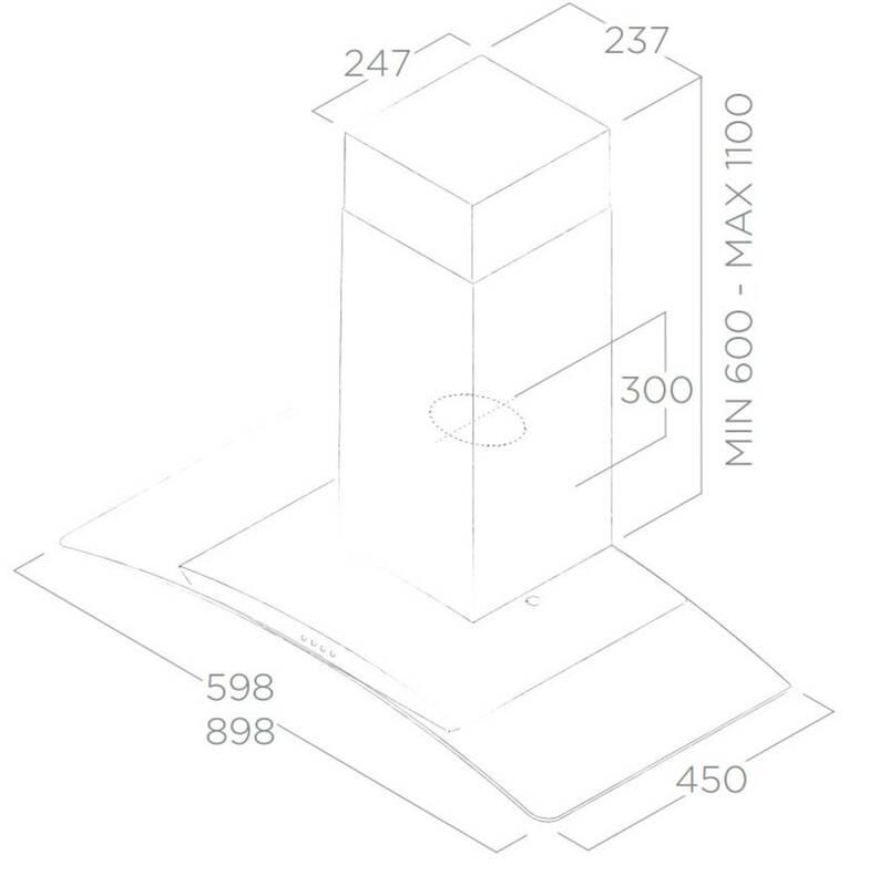 Odsavač par Elica CIRCUS IX A 90 nerez