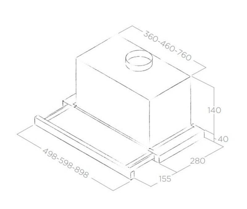 Odsavač par Elica ELITE 14 LUX WH A 50 bílý