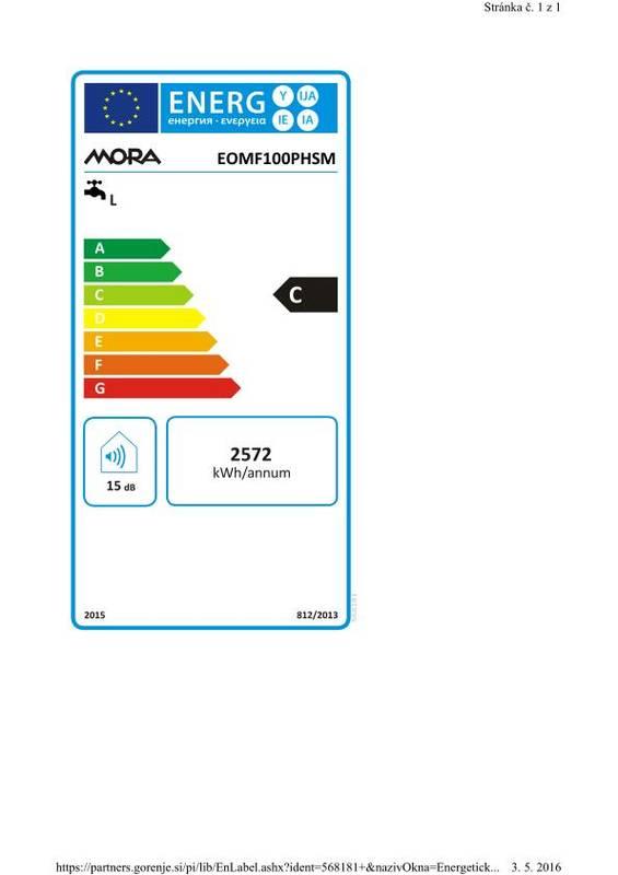 Ohřívač vody Mora Premium EOMF 100 PHSM bílý