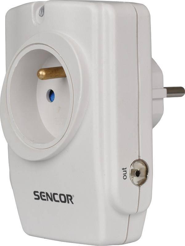 Přepěťová ochrana Sencor SSP 110, 1x zásuvka bílá