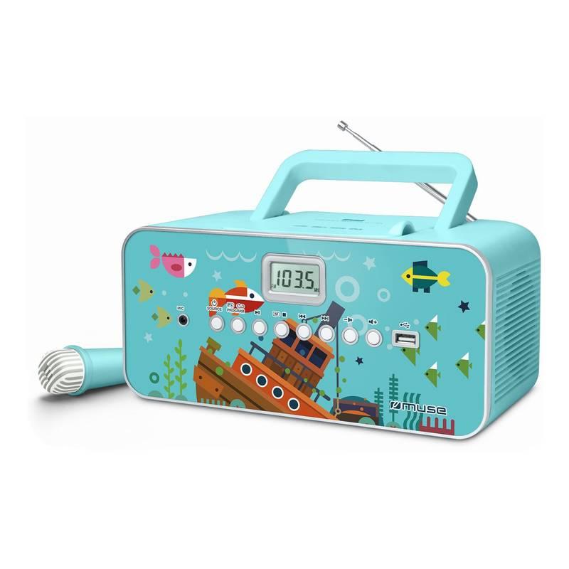 Radiopřijímač s CD MUSE M-29KB modrý