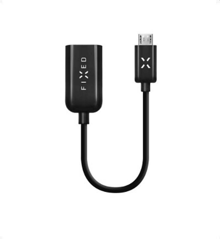 Redukce FIXED micro USB, OTG, USB 2.0 černá