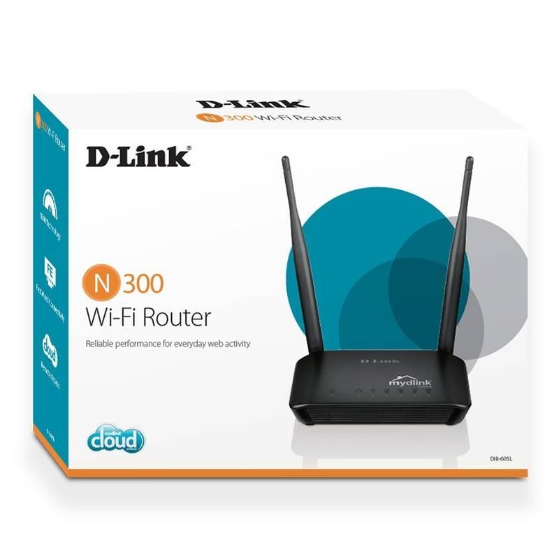 Router D-Link DIR-605L HU Wi-Fi N300 černá, Router, D-Link, DIR-605L, HU, Wi-Fi, N300, černá